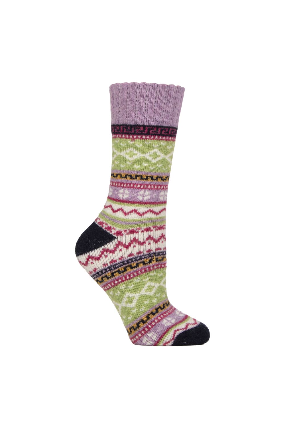 Purple Wool Blend Cushioned Hiking Boot Socks, Image 1 of 3
