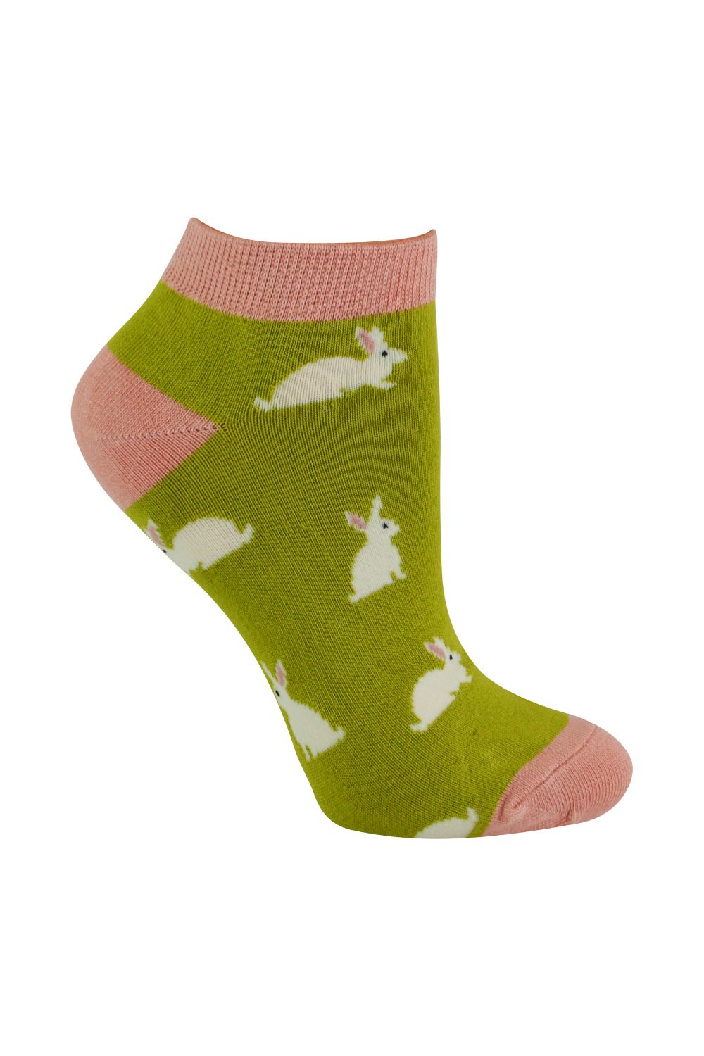Green Bamboo Breathable Trainer Socks, Image 1 of 5