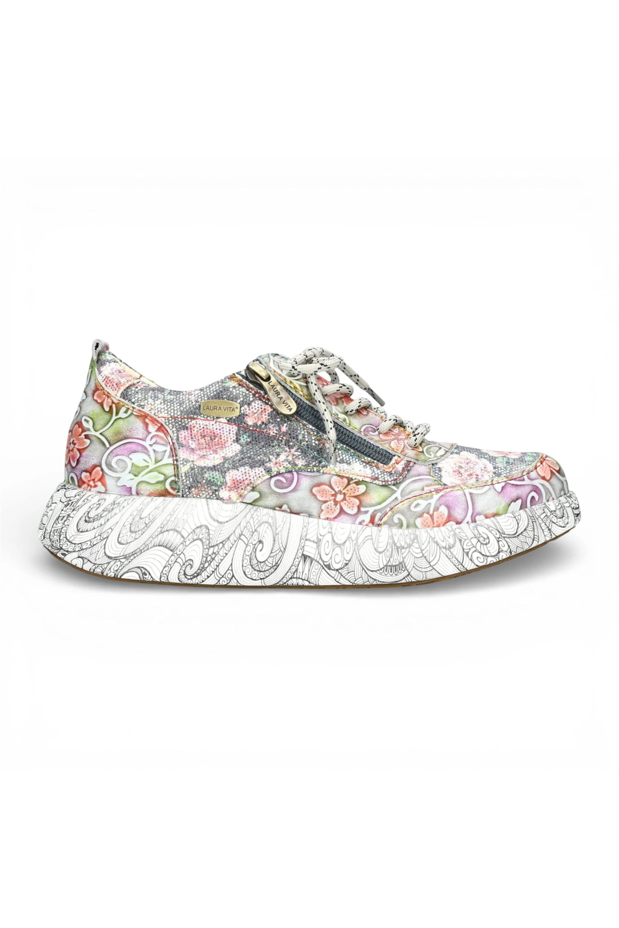 Grey Womens Platform Sneaker Shoes-Nikito 62, Image 1 of 8