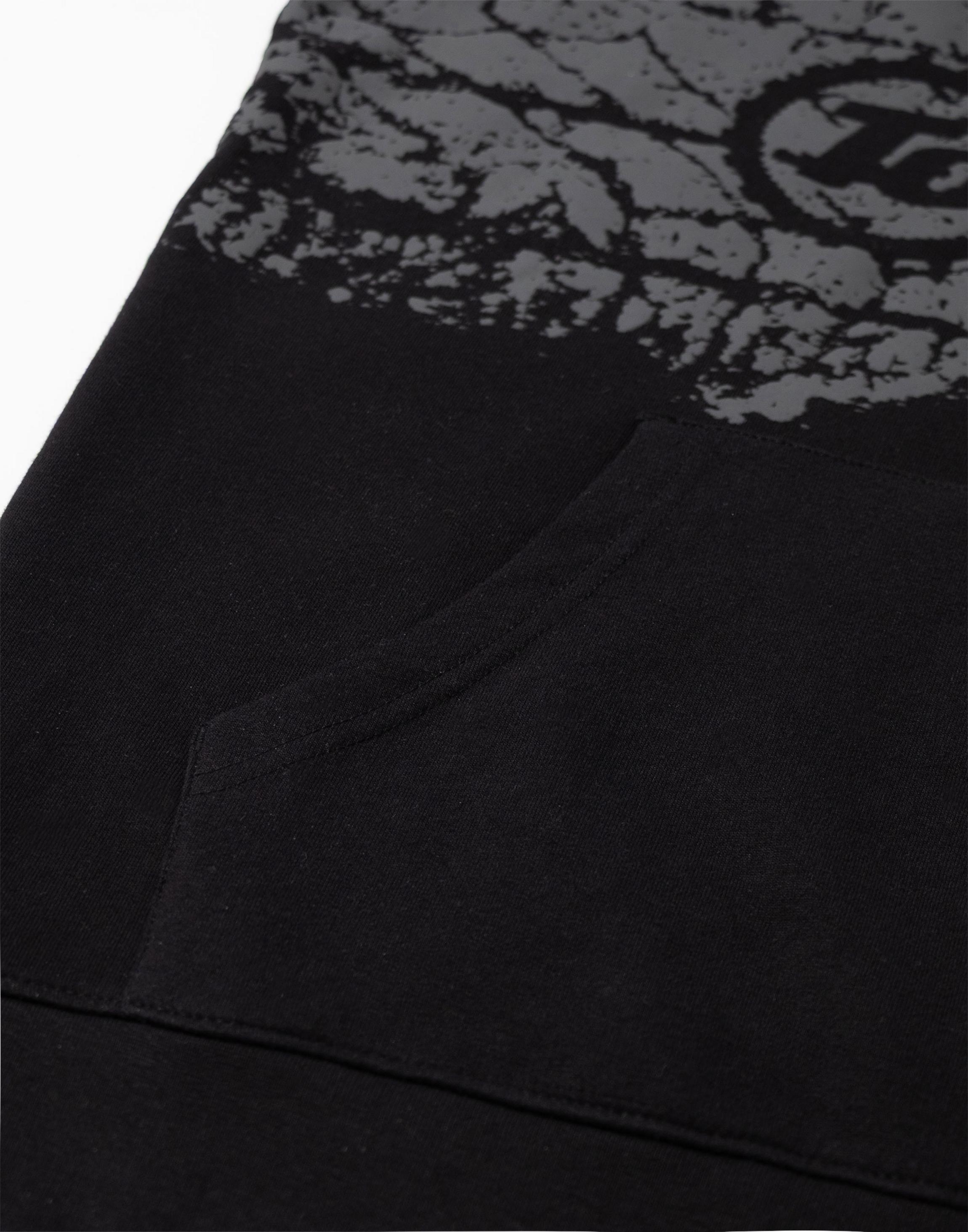 Charcoal Top Gear Tyre Print Charcoal Hoodie, Image 6 of 6