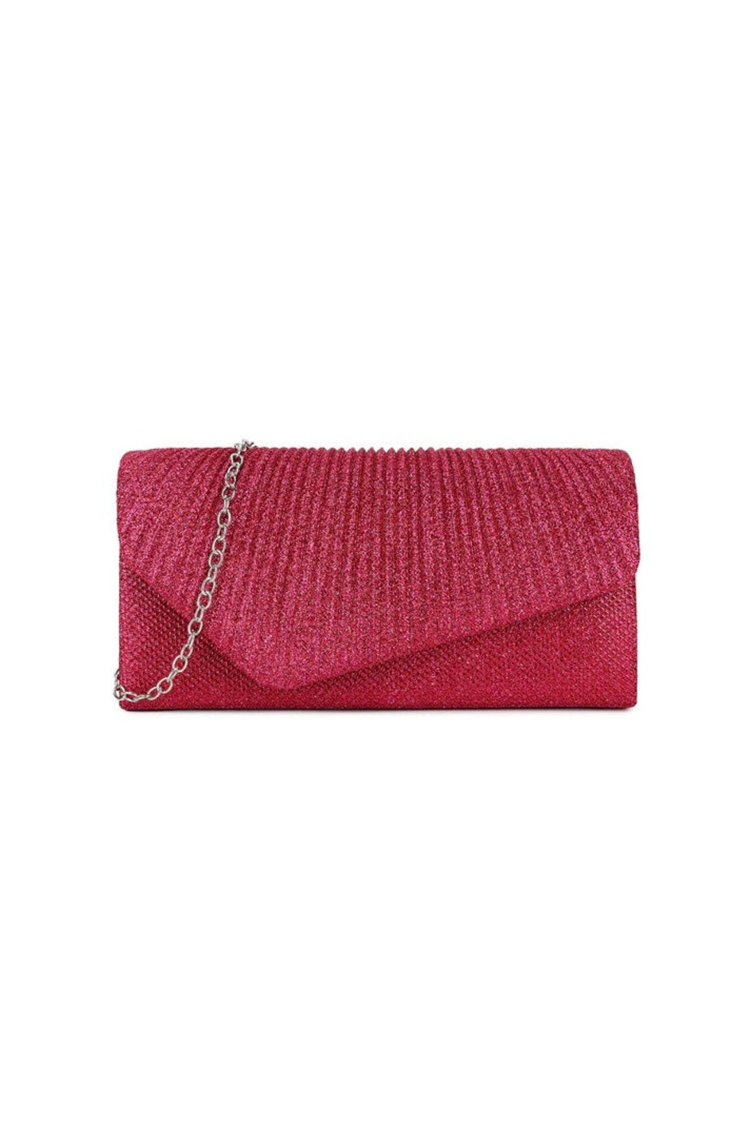 Pink Luxe Metallic Clutch