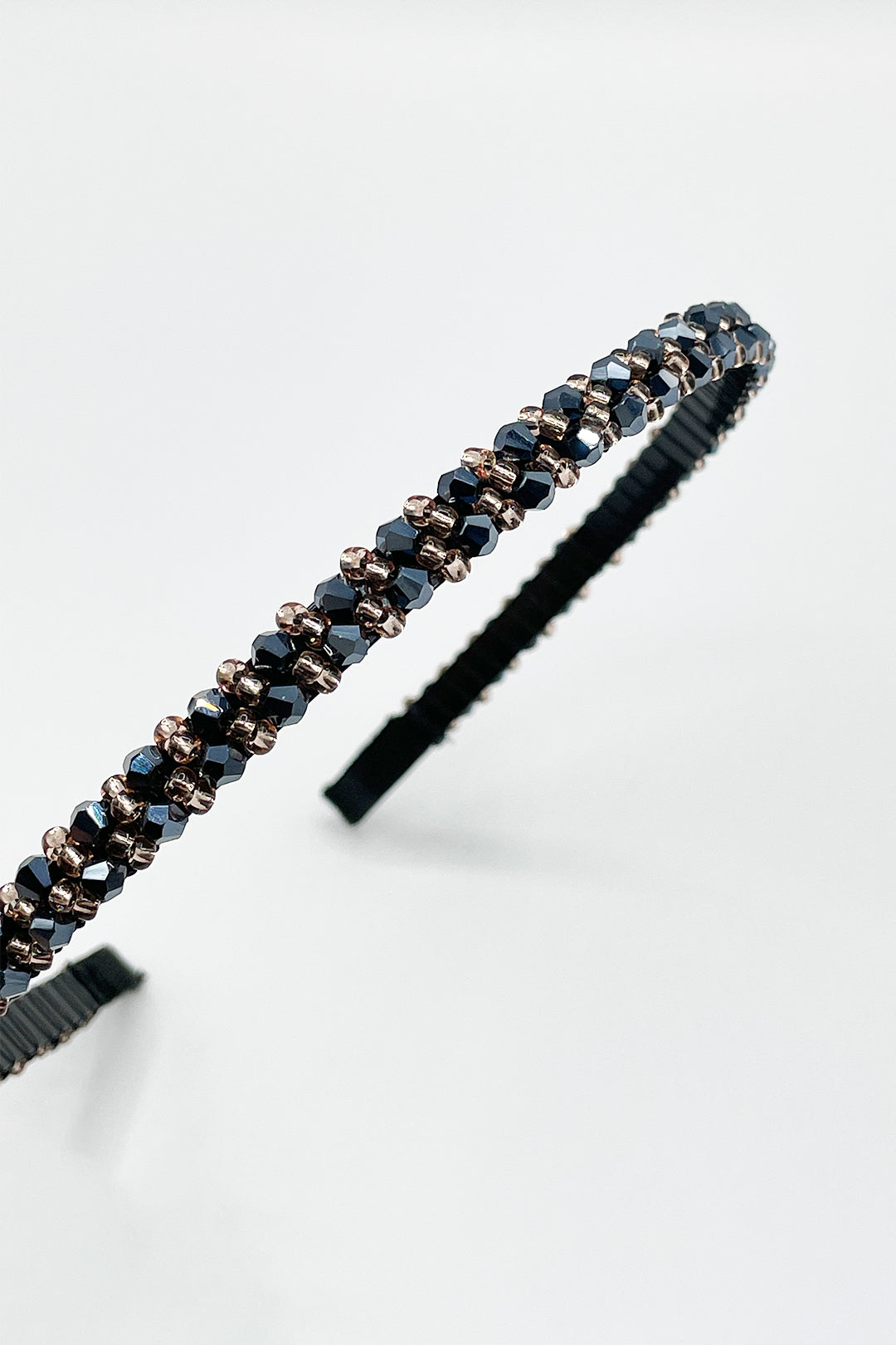 Navy Two Tone Crystal Headband, Image 2 of 4