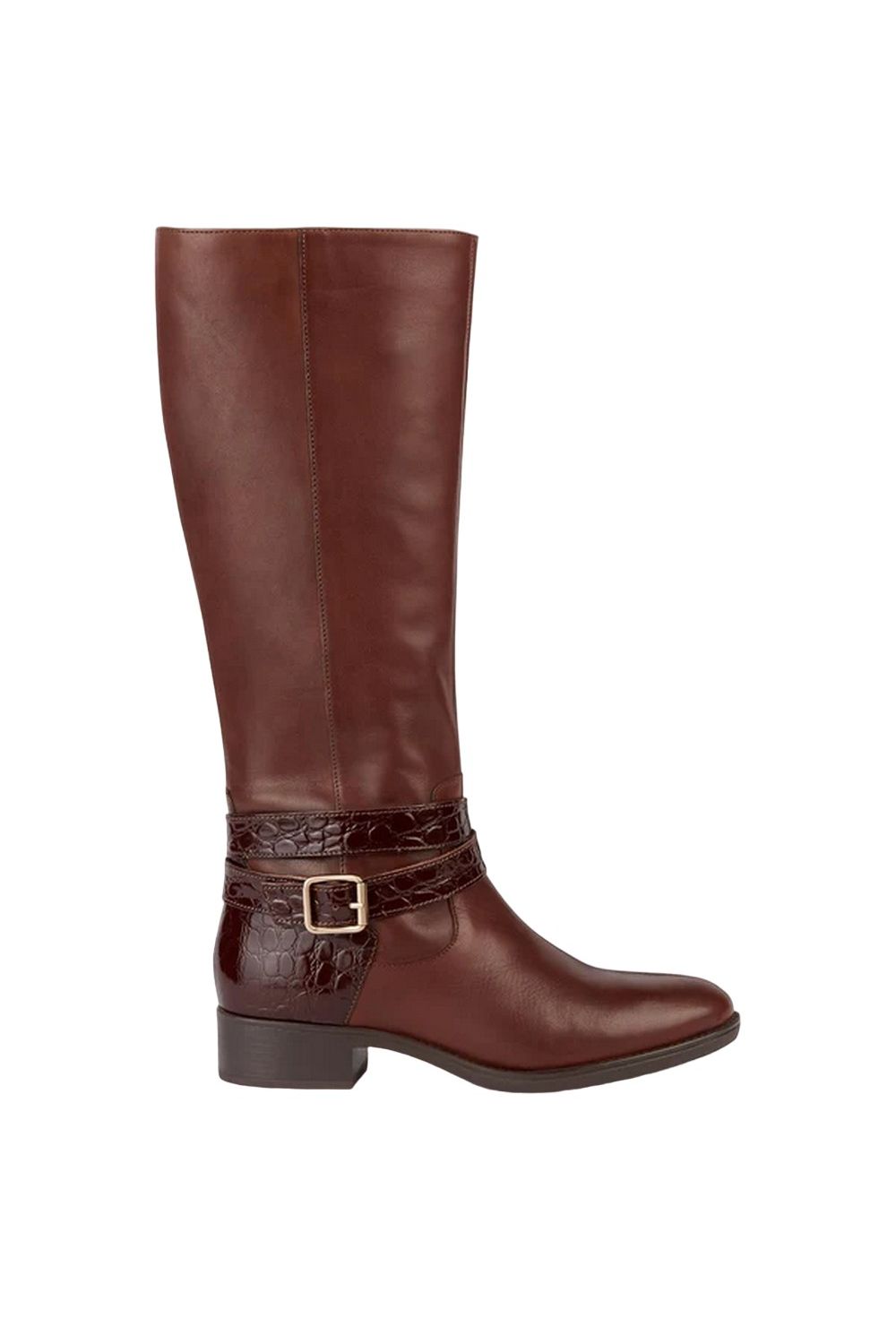 Brown Felicity Leather Boots, Image 3 of 5