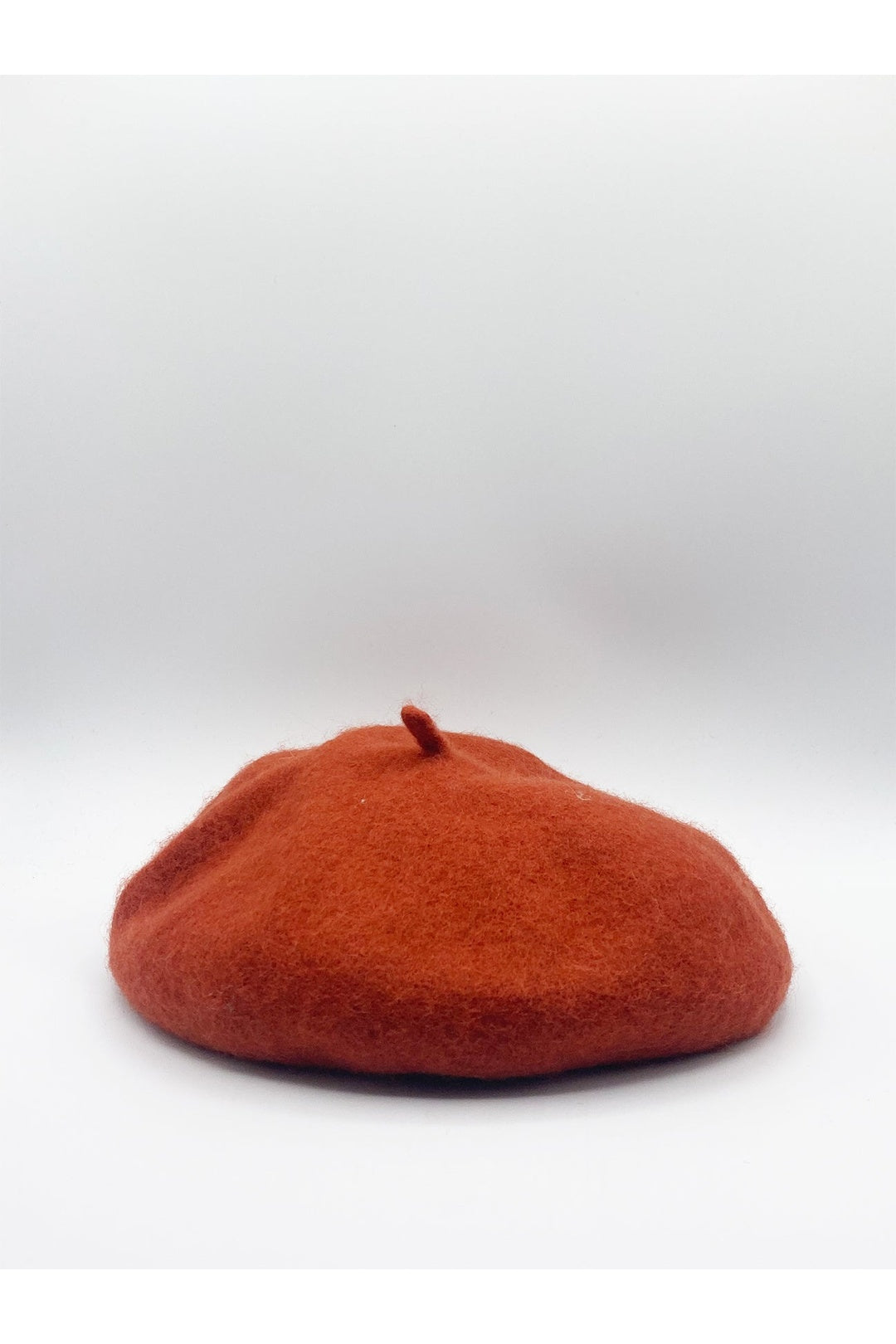 Orange Plain Felt Beret, Image 6 of 8