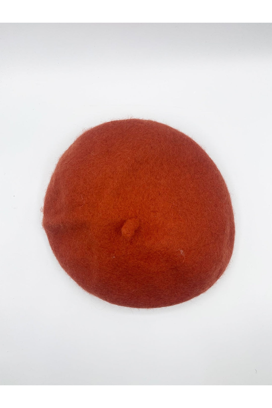 Orange Plain Felt Beret, Image 8 of 8