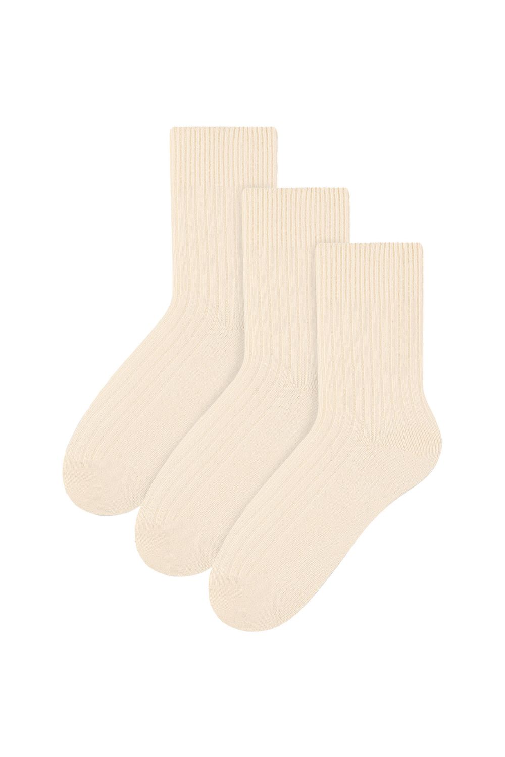 Cream 3 Pack Original Wool Dress Socks, Image 1 of 5