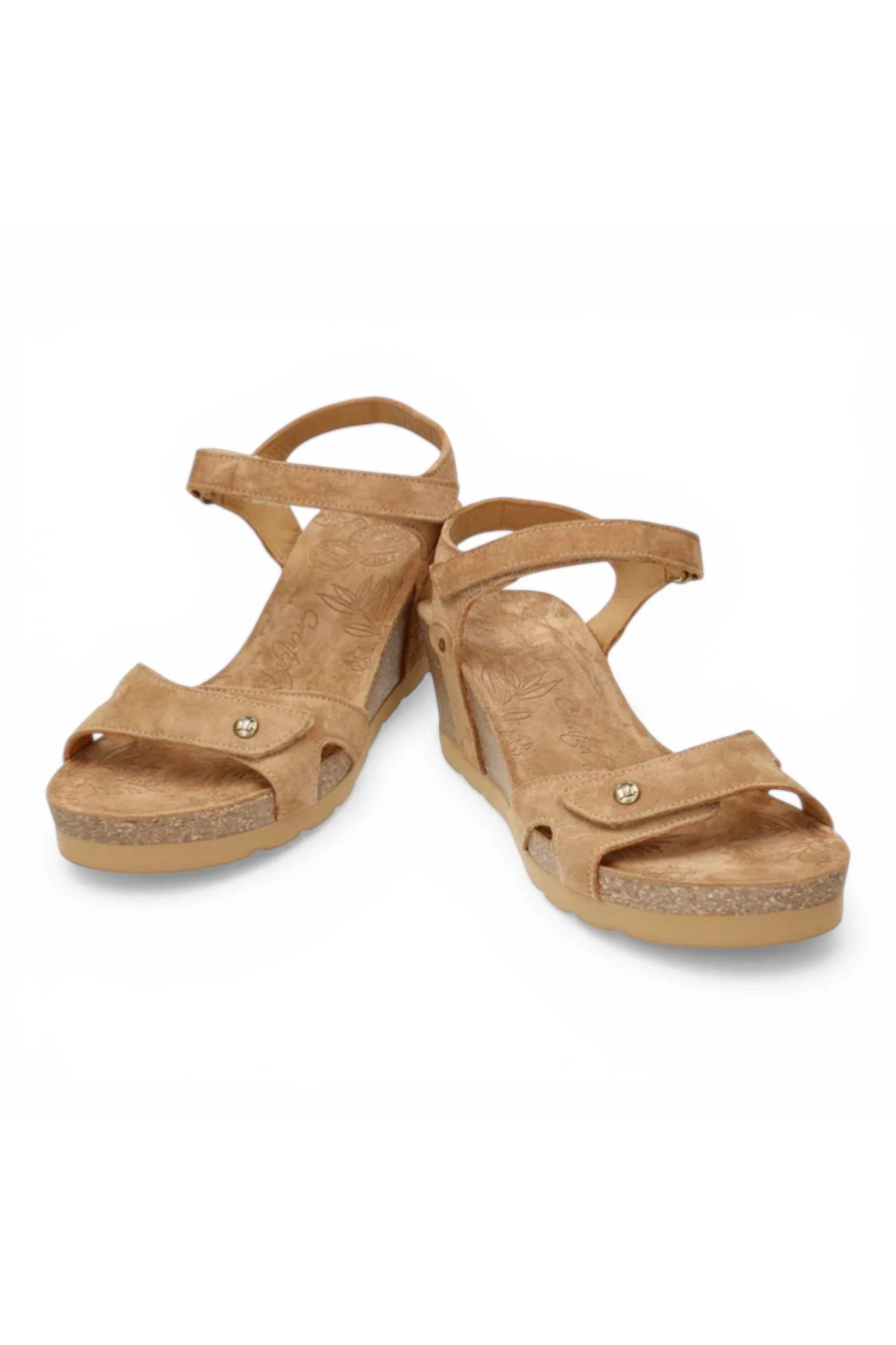 Brown Womens Cushioned Wedge Sandals-Julia B74, Image 5 of 8
