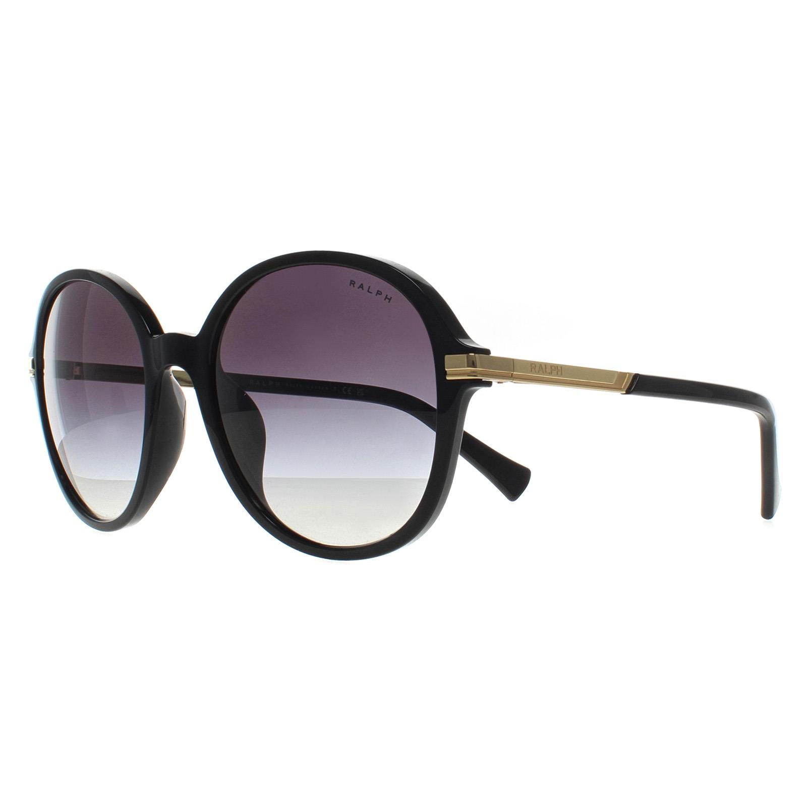 Black Ralph Black Round Shiny Black Grey Gradient RA5297U, Image 2 of 4