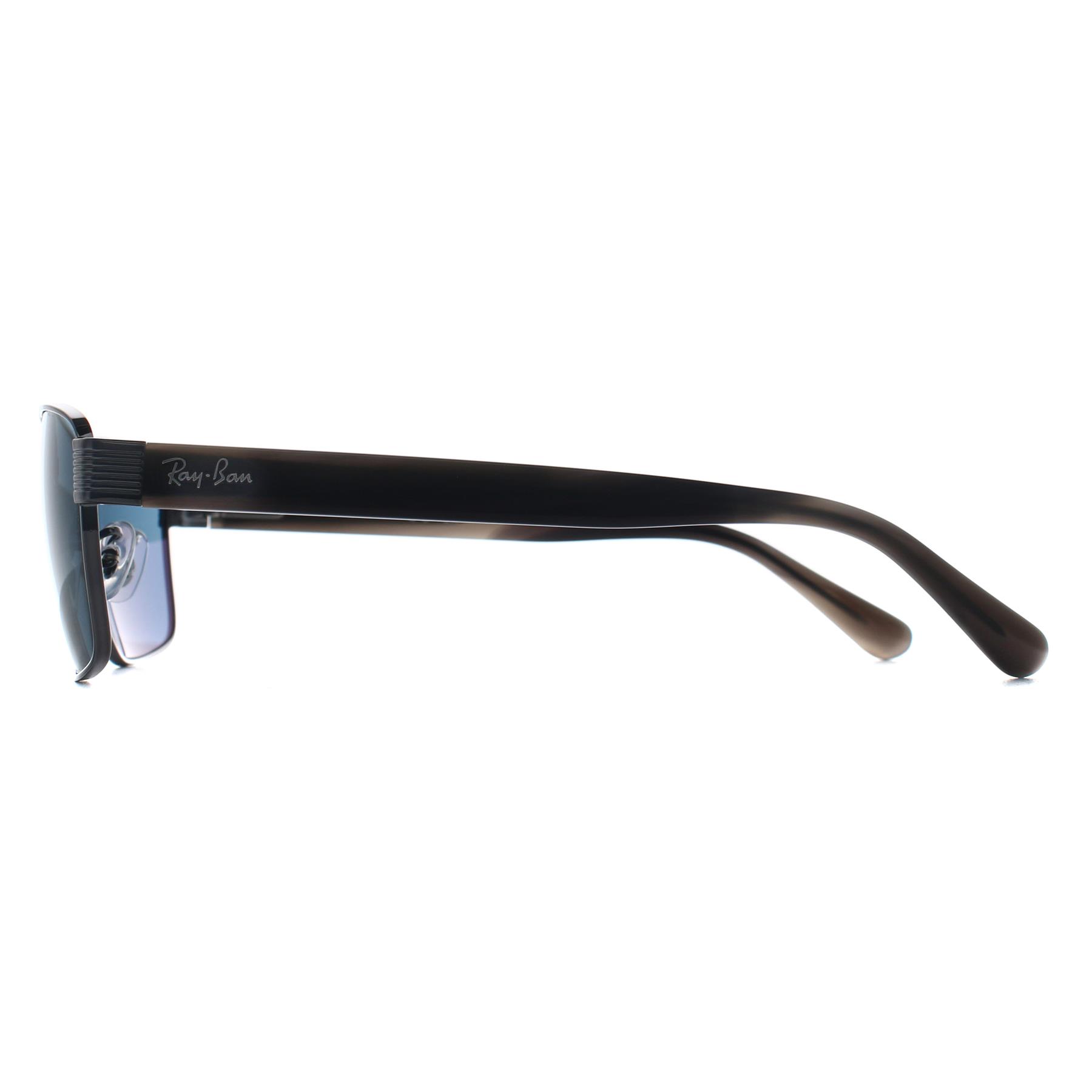 Rectangle Gunmetal Havana Grey Blue RB3750, Image 3 of 3