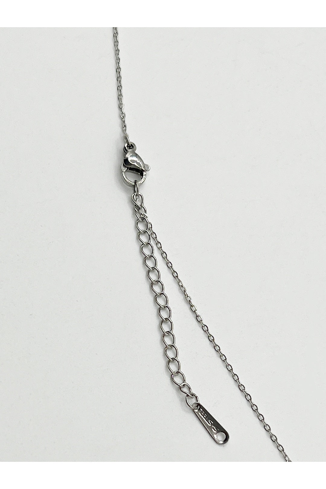 Silver Diamante Heart Pendant Necklace, Image 6 of 6