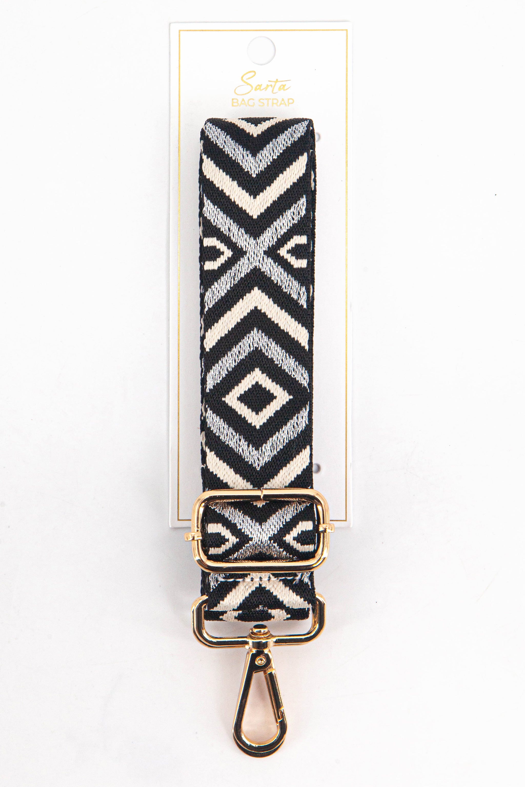 Grey Aztec Woven Bag Strap, Image 4 of 4