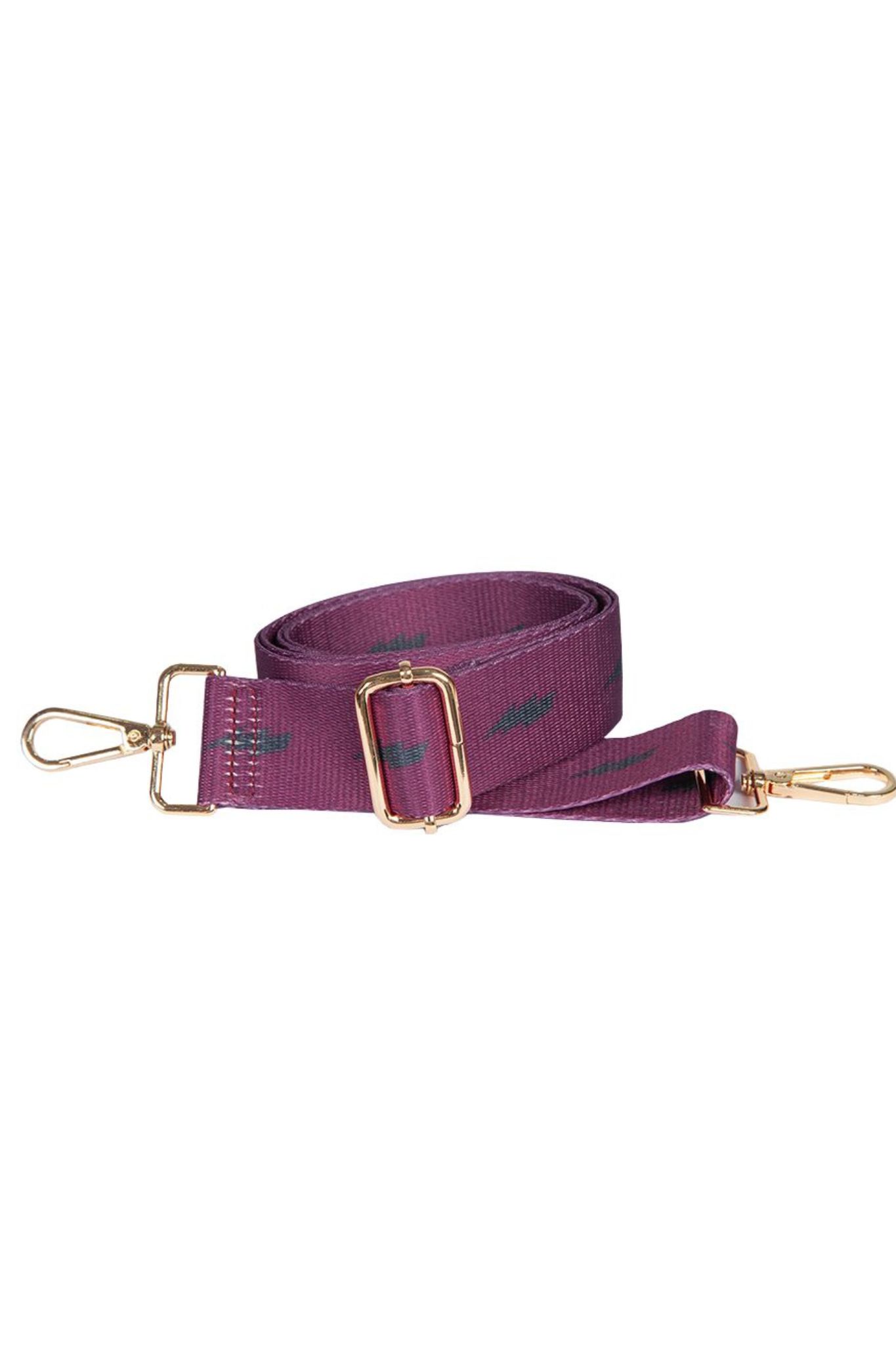 Fuchsia Sarta Fuchsia Lightning Bolt Woven Bag Strap, Image 2 of 2