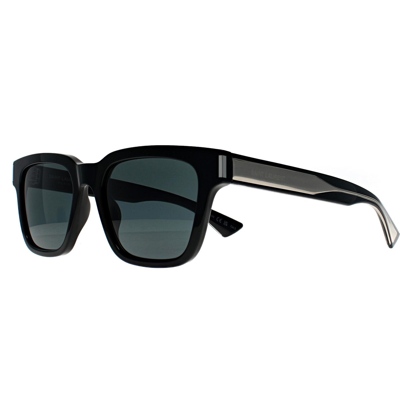 Black Saint Laurent Black Rectangle Black Grey SL 790, Image 2 of 3