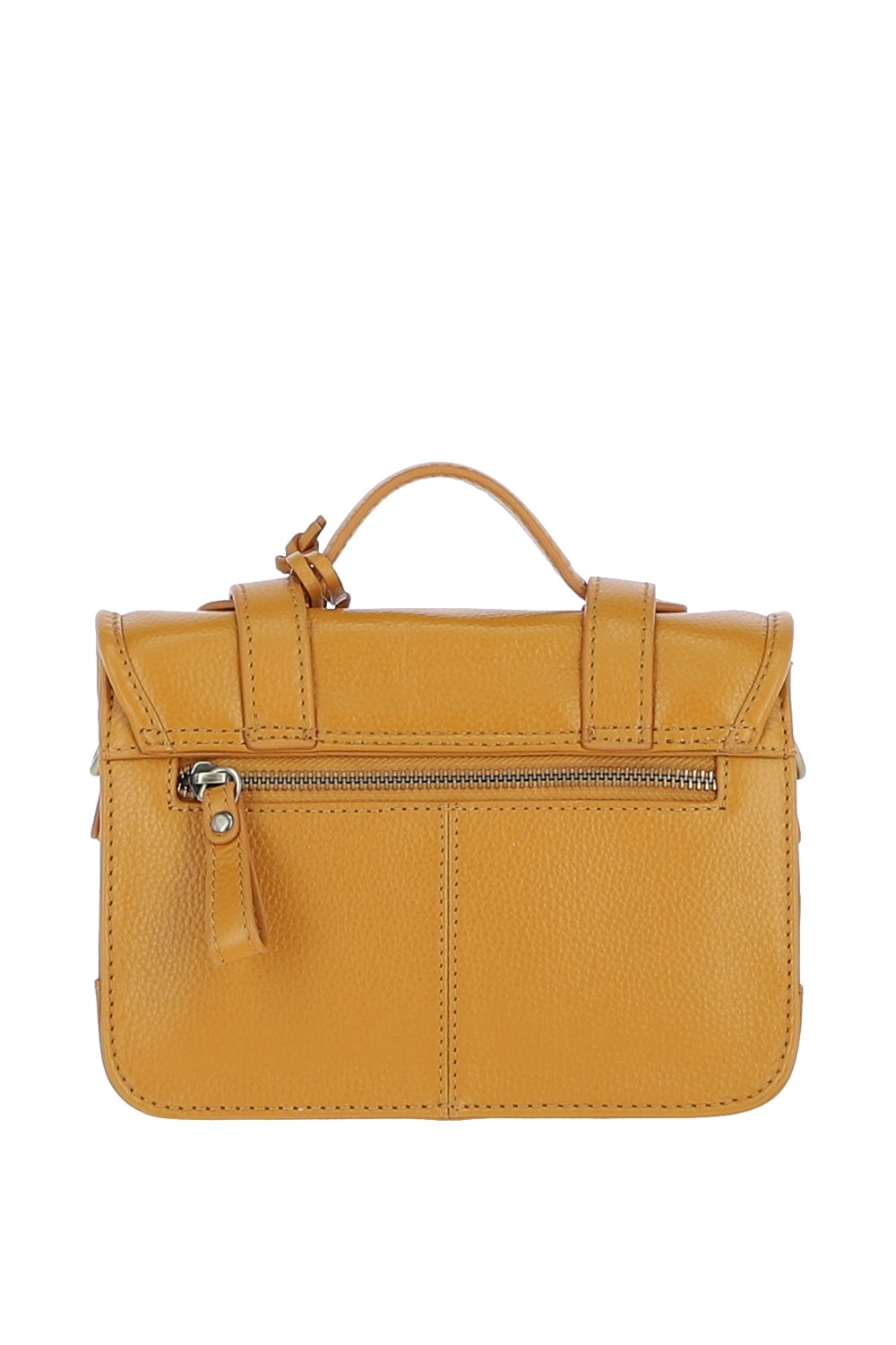Ochre Ashwood Leather Ochre Stylish Real Leather Medium Satchel Bag, Image 3 of 4