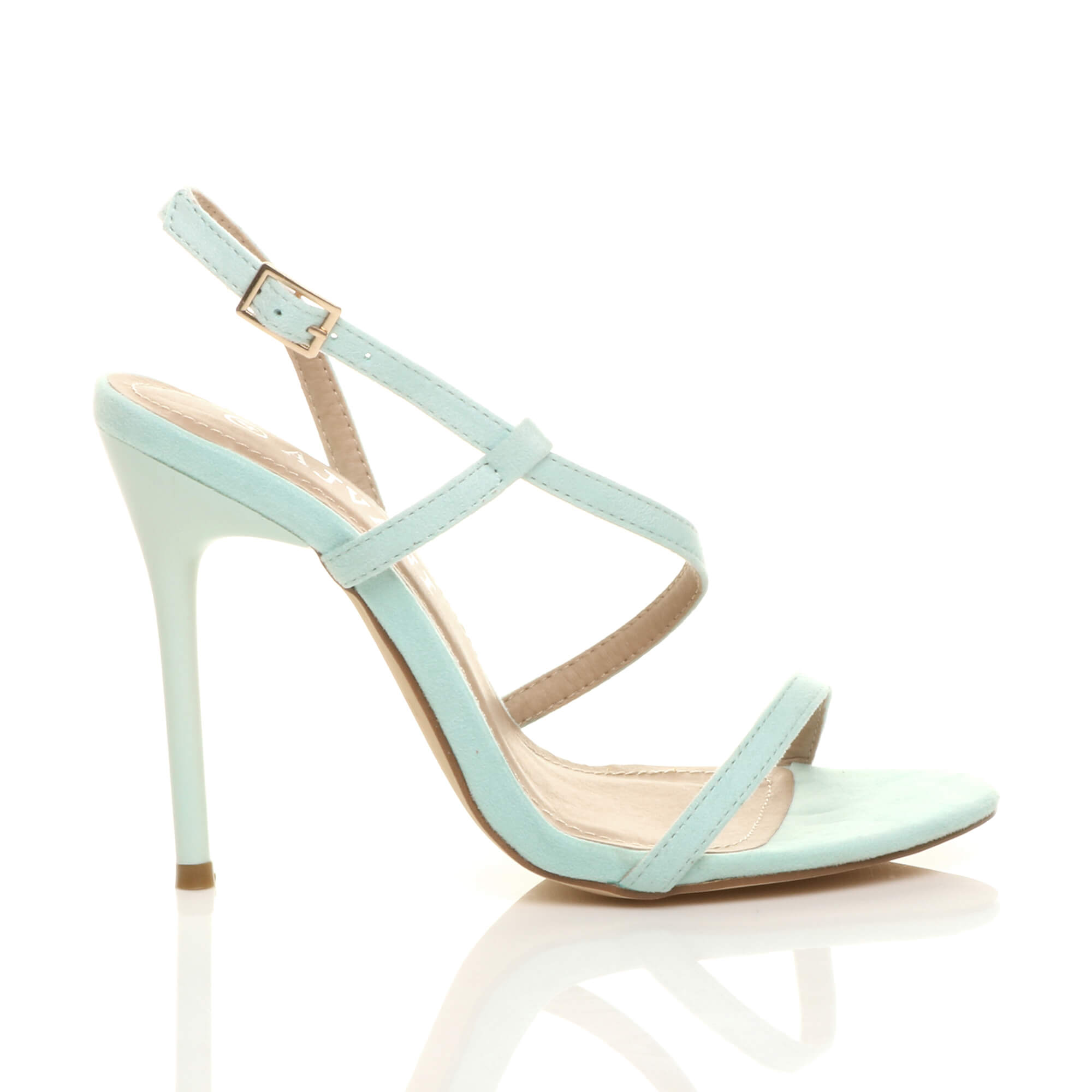 Mint AJVANI Mint High Heel Party Barely There Sandals, Image 2 of 6