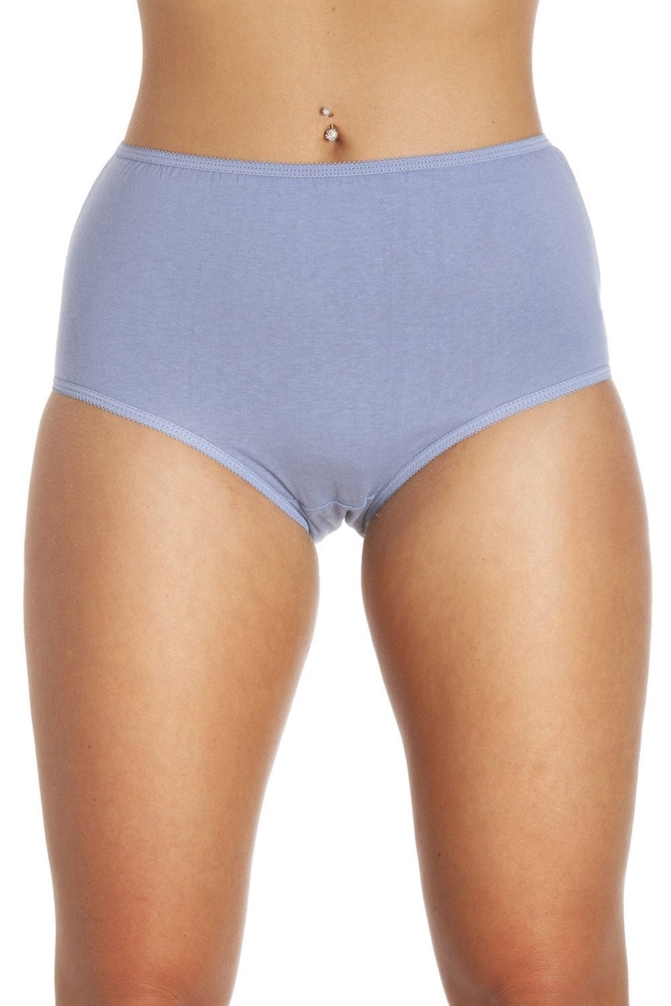 Multi Four Pack Mixed Print Cotton Full Maxi Briefs, Image 3 of 5