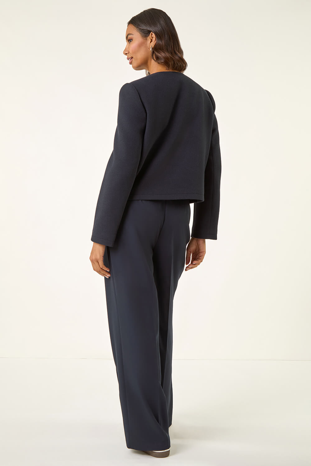 Navy Buttoned Pocket Jacket, Image 5 of 6