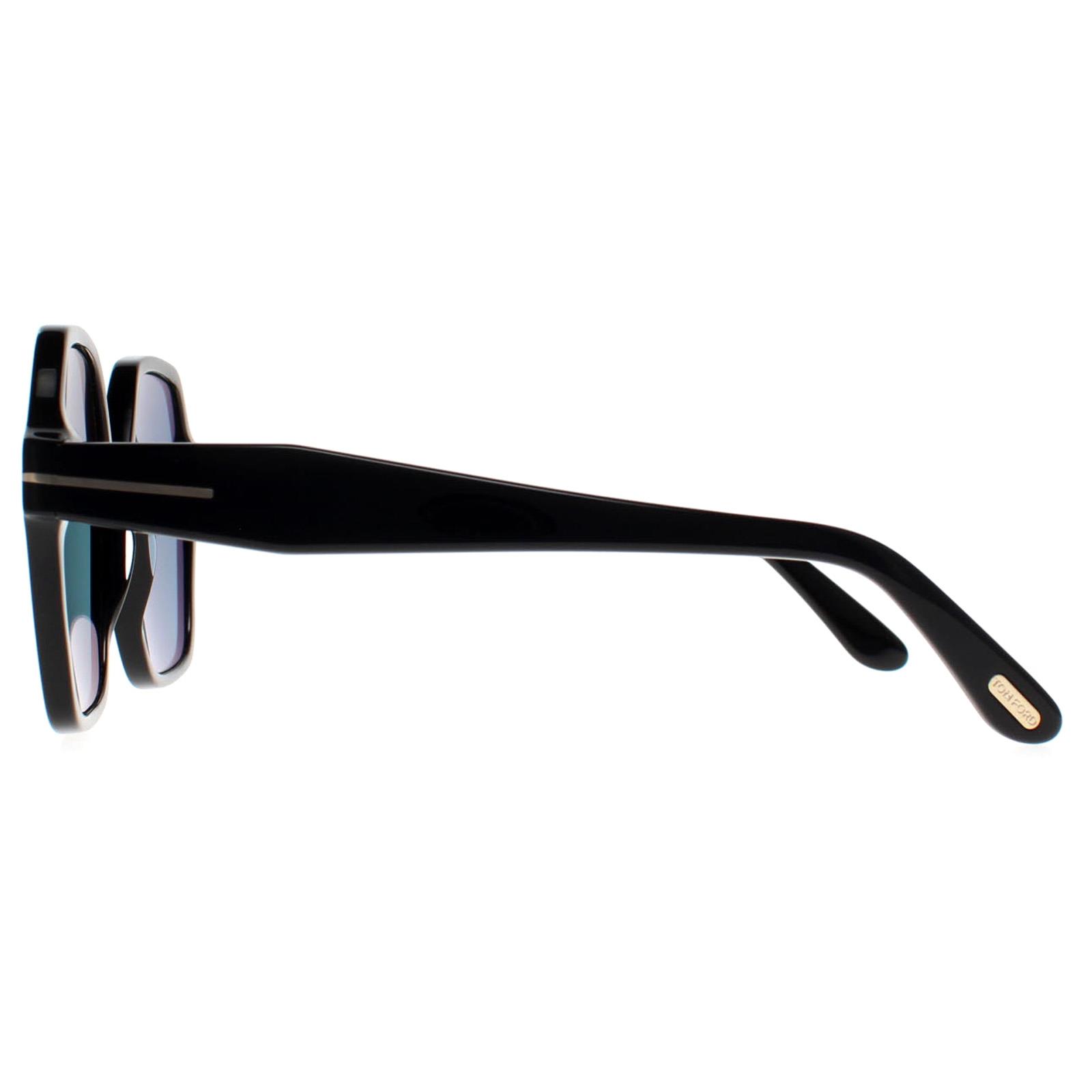 Black Square Shiny Black Smoke Grey Romy FT1032, Image 3 of 3