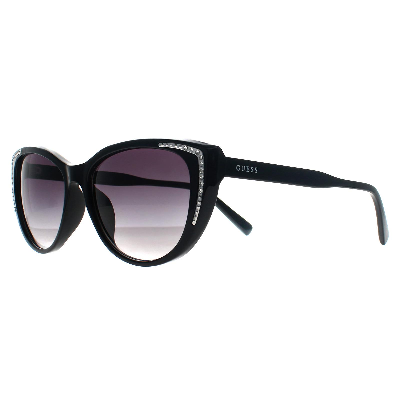 Black Cat Eye Shiny Black Smoke Grey Gradient GO00006, Image 2 of 3
