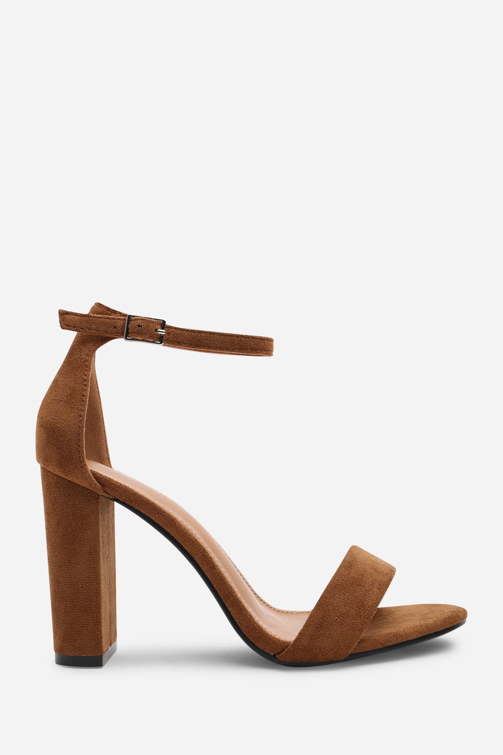Brown 'Skye' Strappy Block Heels Buckle, Image 2 of 6