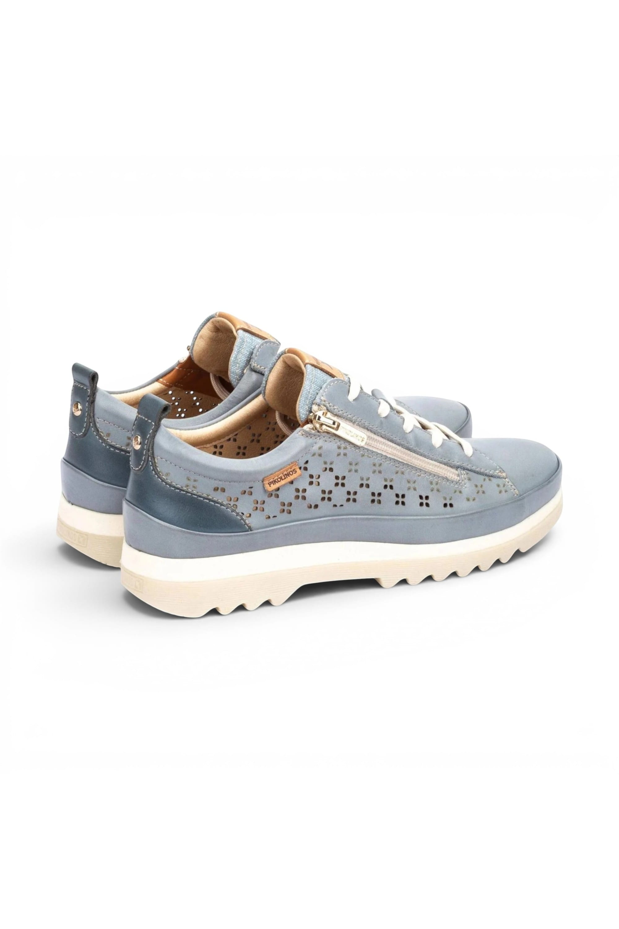 Blue Womens Zip Trainer Sneaker W3W-6841C1, Image 5 of 6