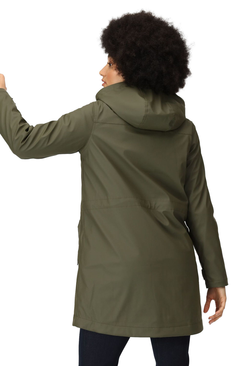 Khaki Fantine Baffled Padded Jacket, Image 5 of 6