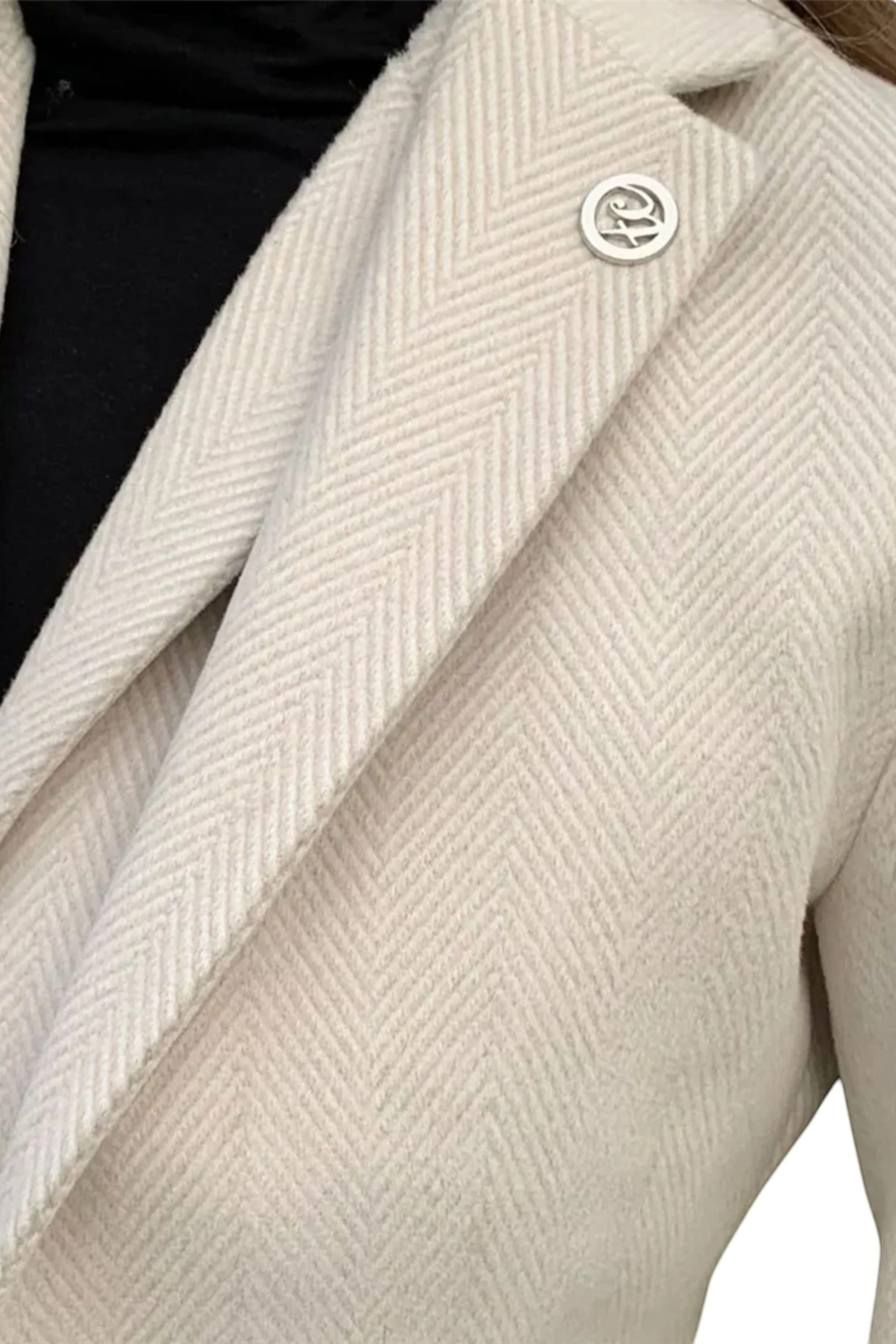 Cream Women's Cream Wool Blend Tweed Blazer, Image 6 of 6