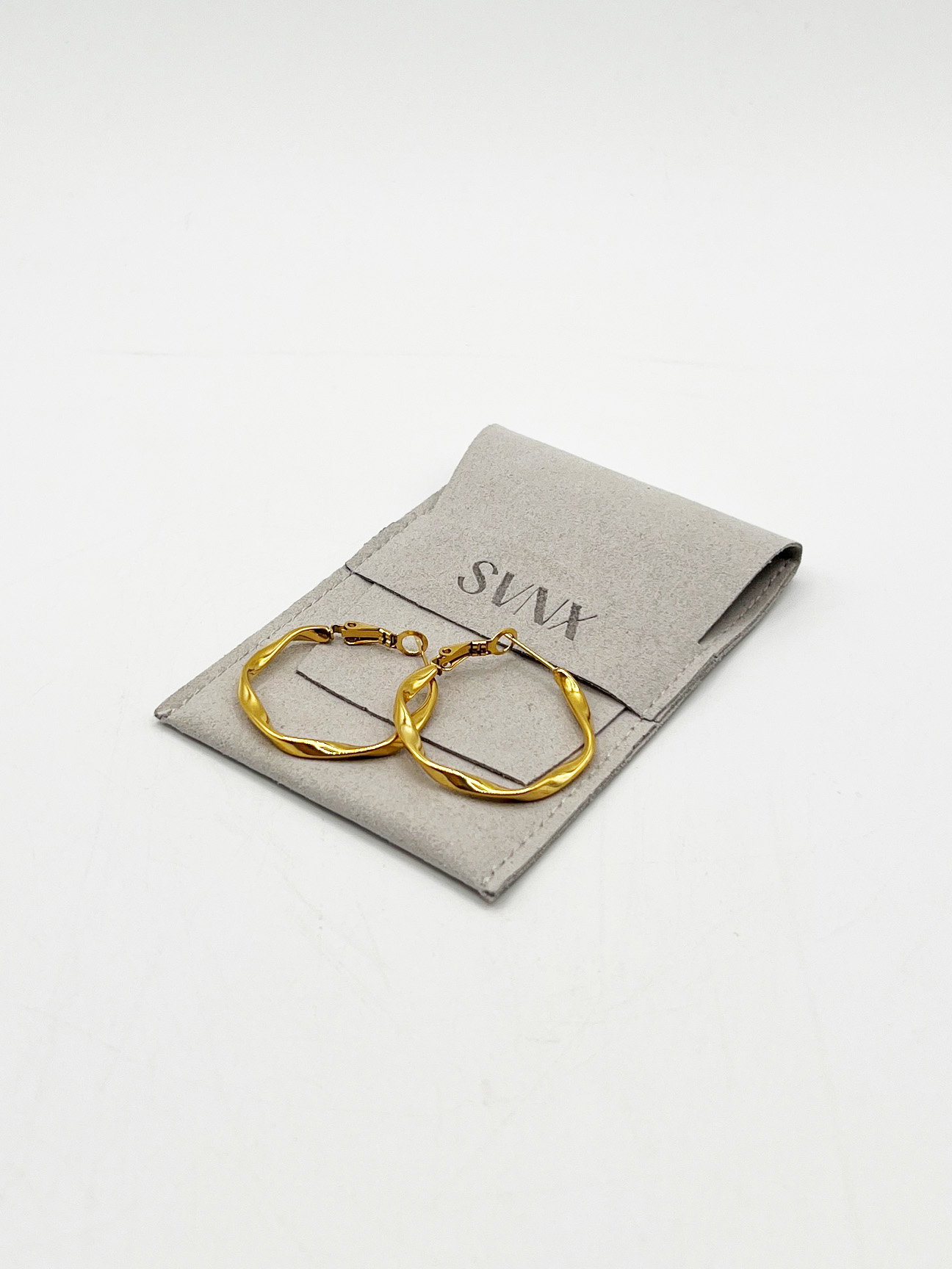 Gold Twist Hoops, Image 1 of 3