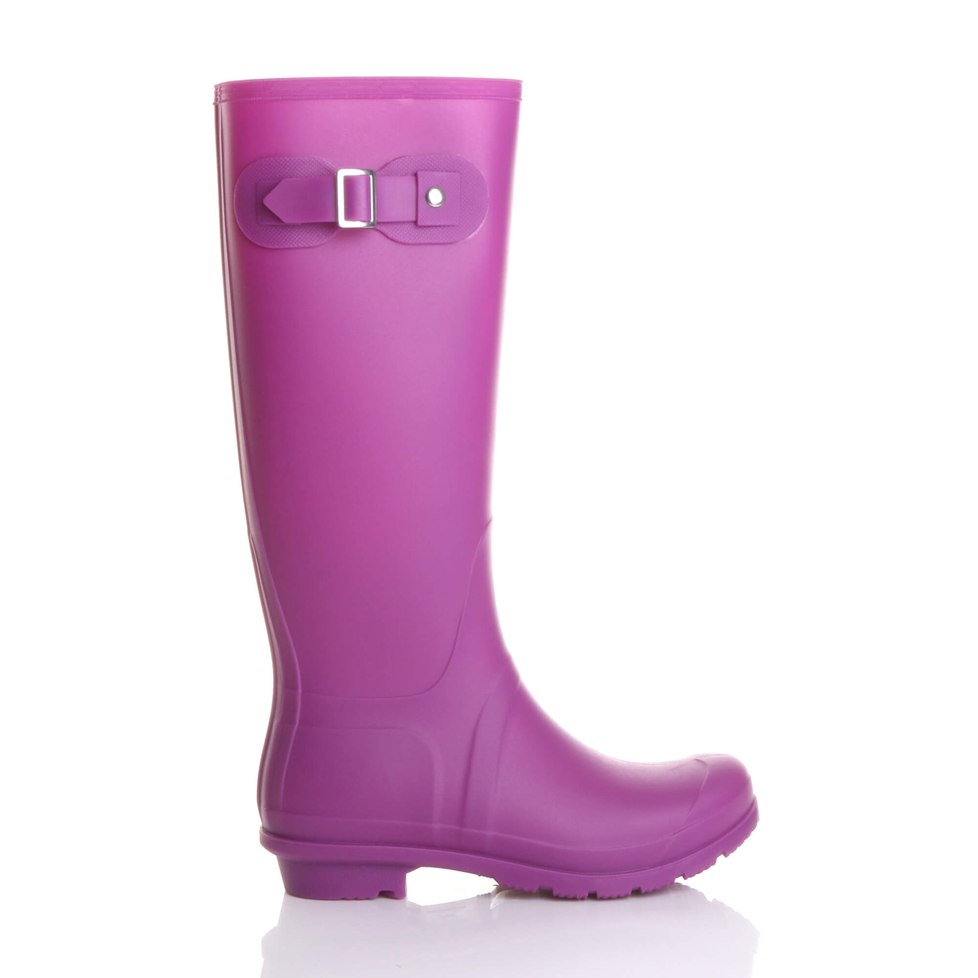 Fuchsia AJVANI Fuchsia Waterproof Wellington Boots Wellies, Image 2 of 6
