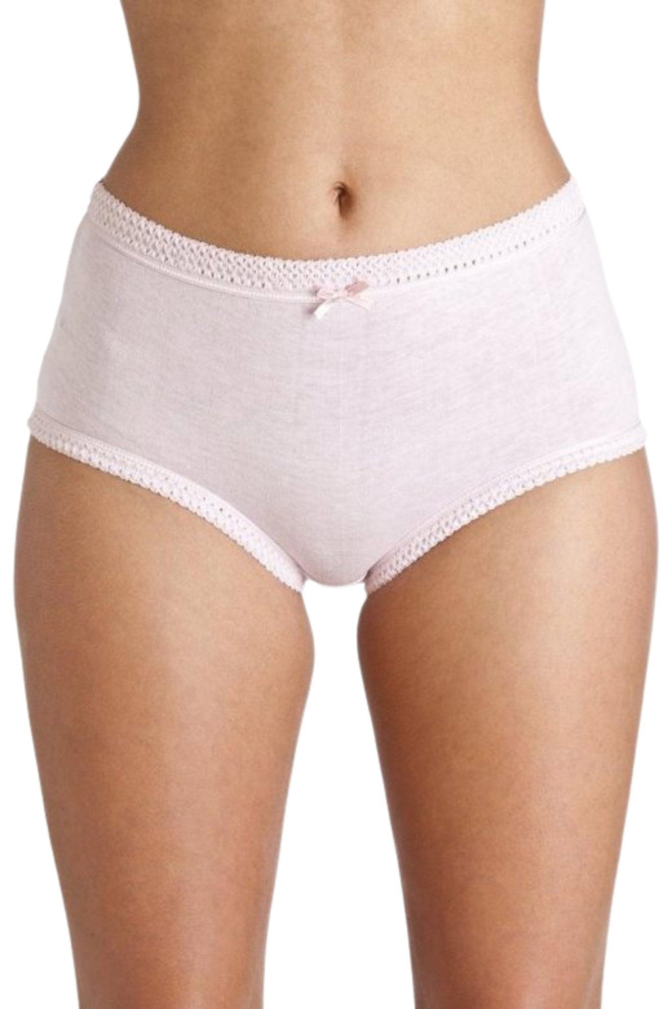 Pink Camille Lingerie Pink 3 Pack High Waisted Briefs, Image 4 of 5