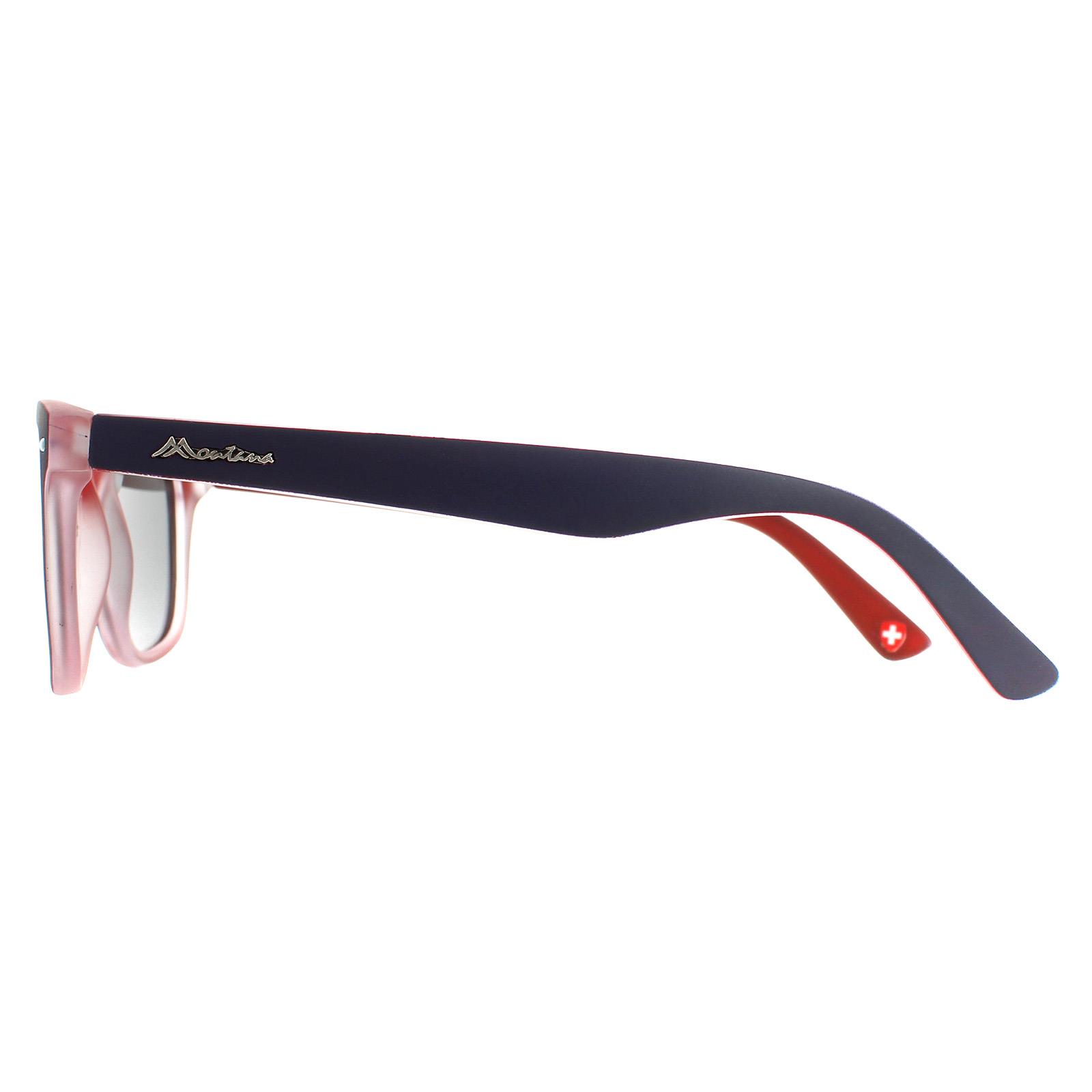 Blue Montana Blue Square Blue Red Rubbertouch Grey Polarized MP41 Sunglasses, Image 3 of 4