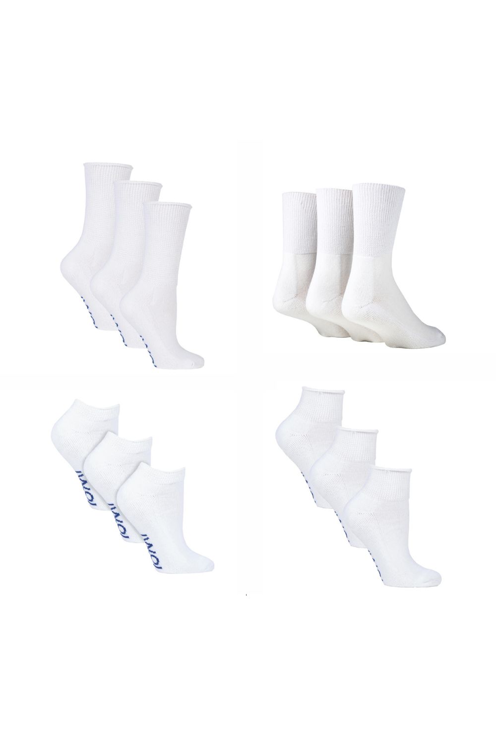 Buttermilk 12 Pack Diabetic Socks All Year Round Bundle, Image 1 of 5