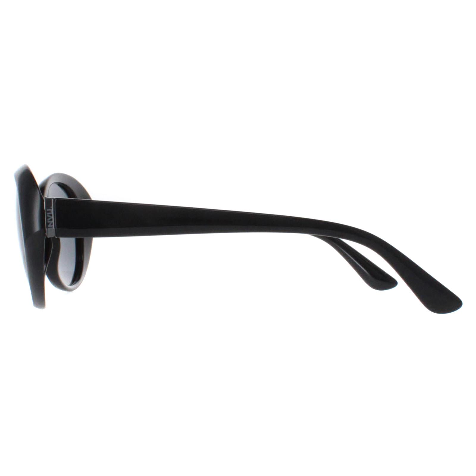 Black Invu Black Oval Black Grey Polarized B2022, Image 3 of 5