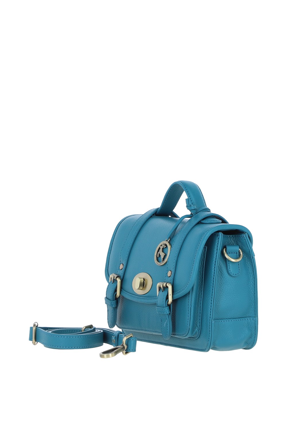 Turqouise Ashwood Leather Turqouise Stylish Real Leather Large Satchel Bag, Image 2 of 4
