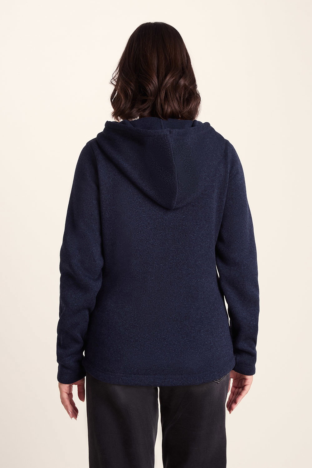 Navy Blue Acer Oversized Supersoft Fleece Hoody, Image 3 of 6