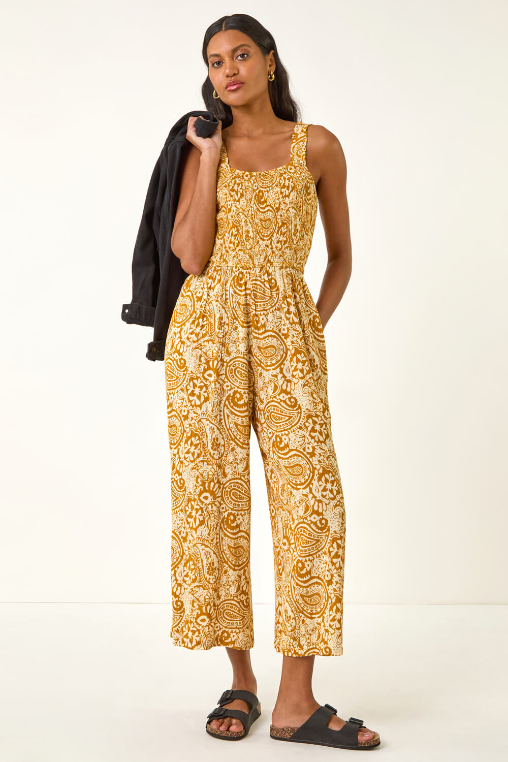 Paisley Floral Printed Jumpsuit