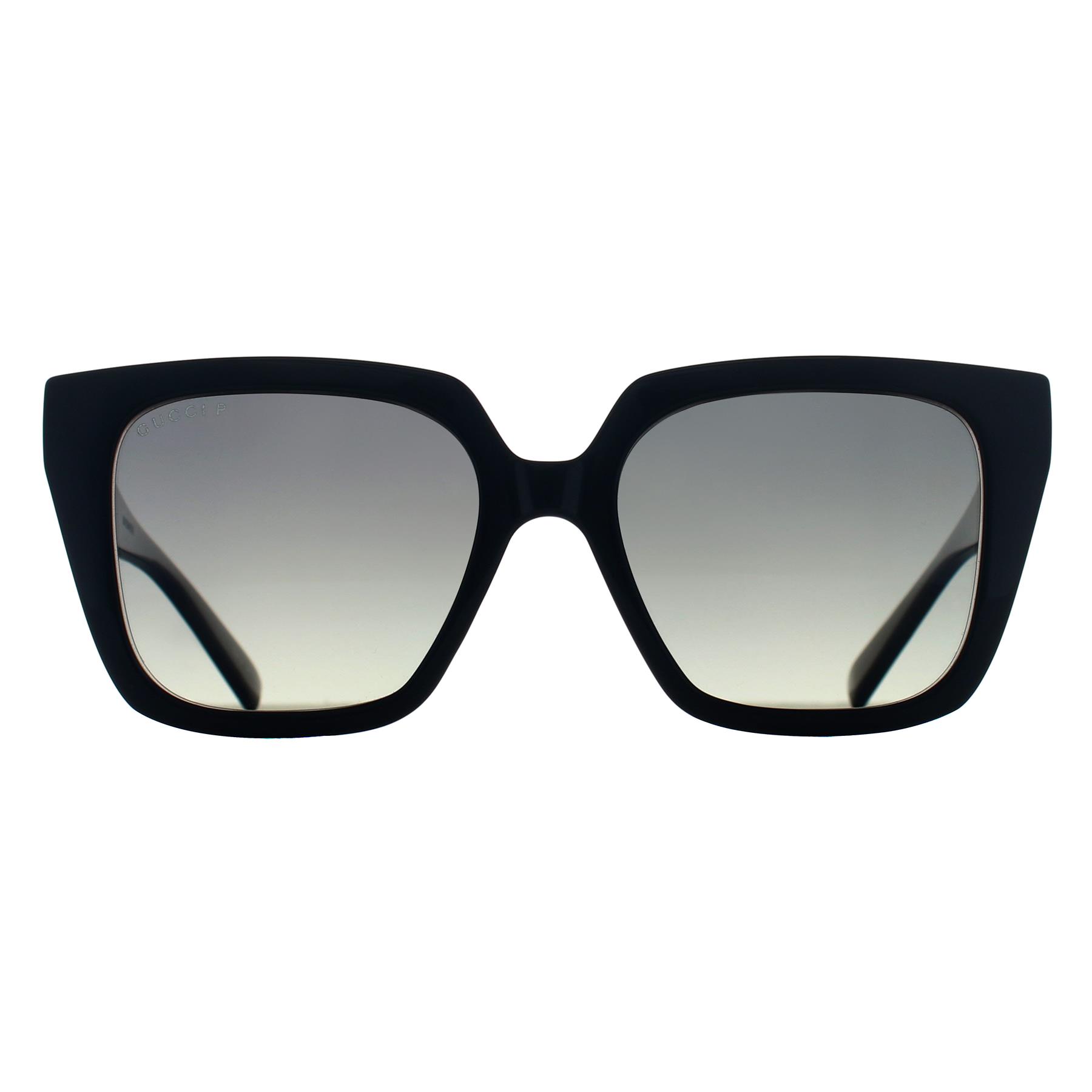 Black Gucci Black Square Black Grey Polarized GG2102S, Image 1 of 3