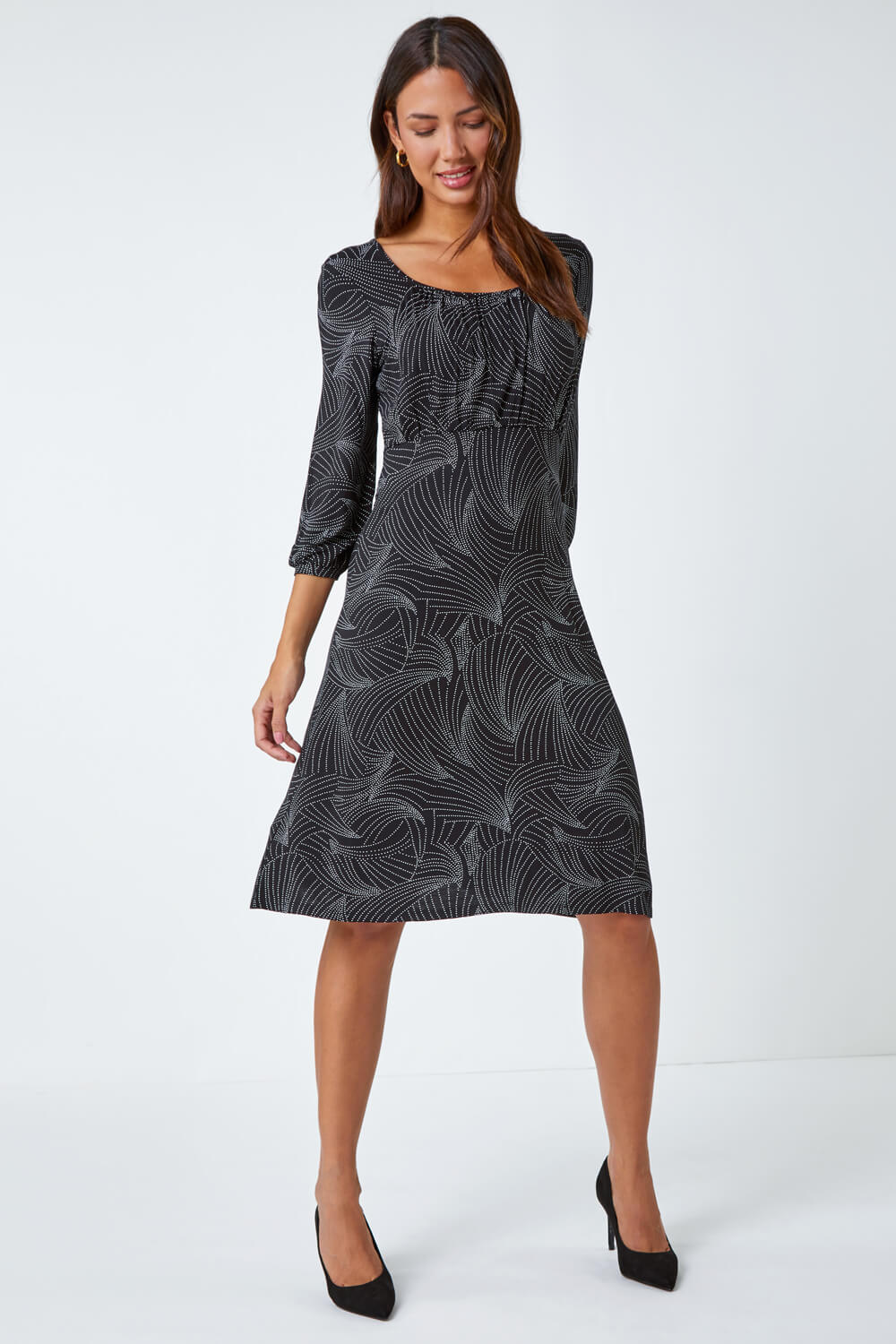 Stretchy Printed Dress