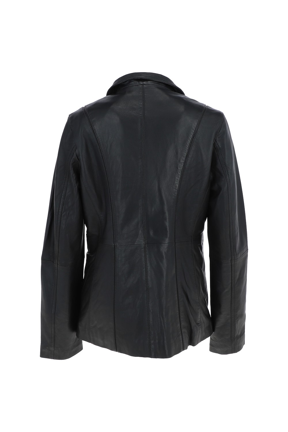Black Ashwood Leather Black 'Angela' Leather Blazer Jacket, Image 4 of 5