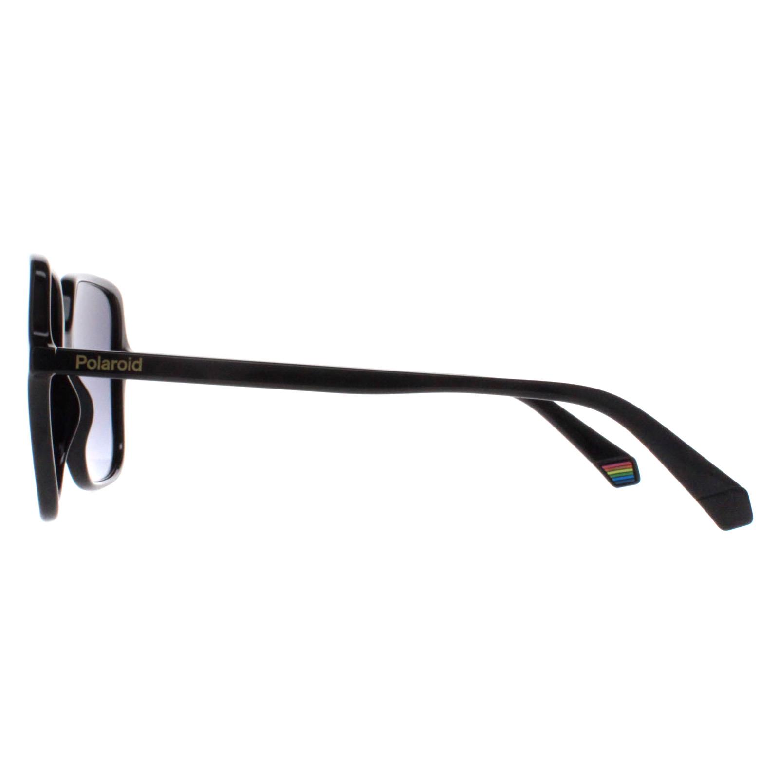 Black Polaroid Black Square Black Grey Gradient Polarized PLD 6219/S, Image 3 of 4