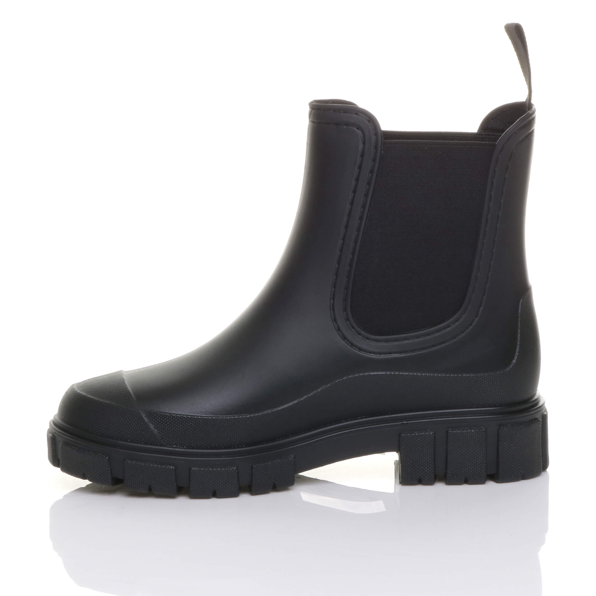 Black Wellies Chelsea Ankle Boots Wellingtons, Image 3 of 6