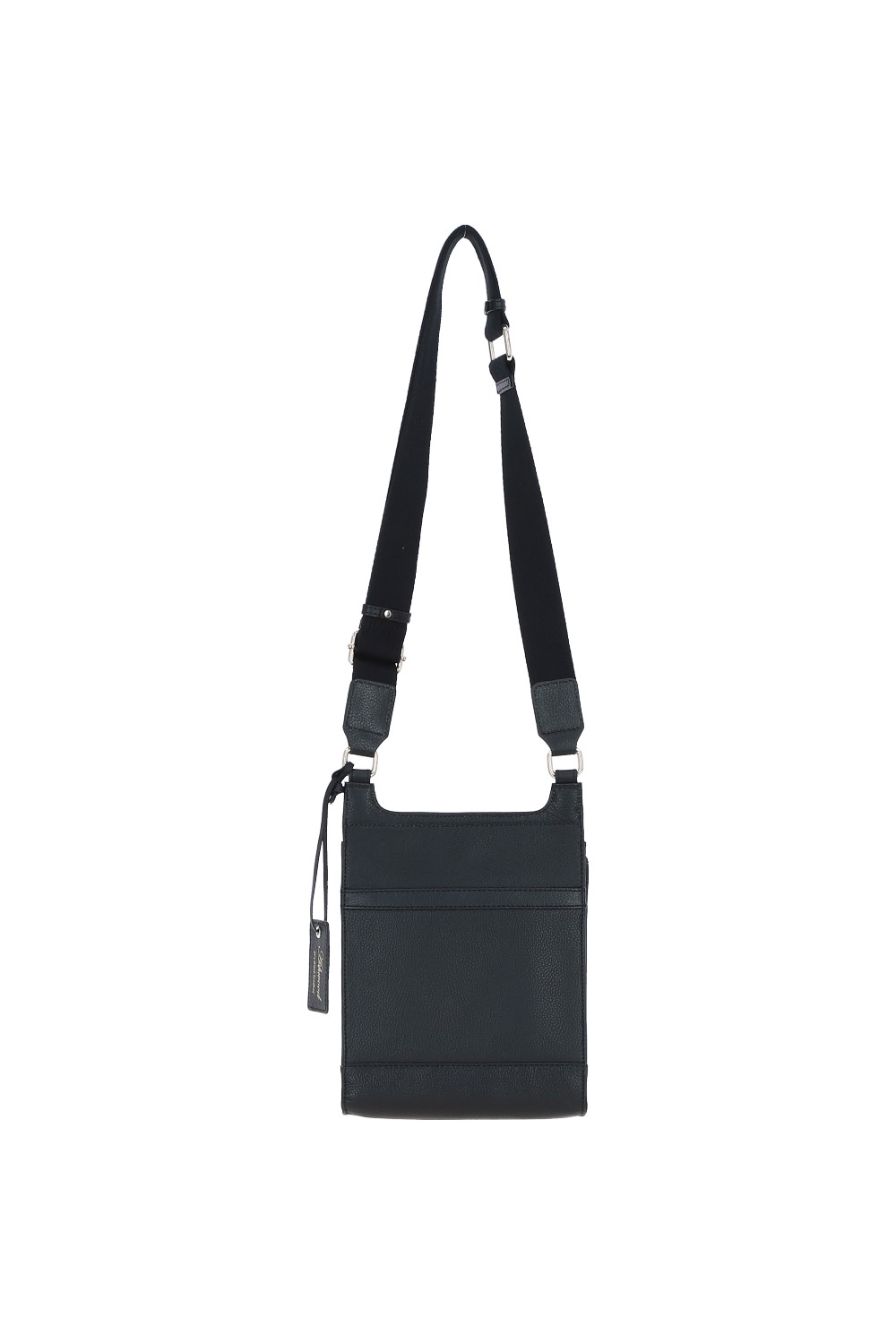 Black 'Eclisse Cuoio' Real Leather Crossbody Bag, Image 4 of 4