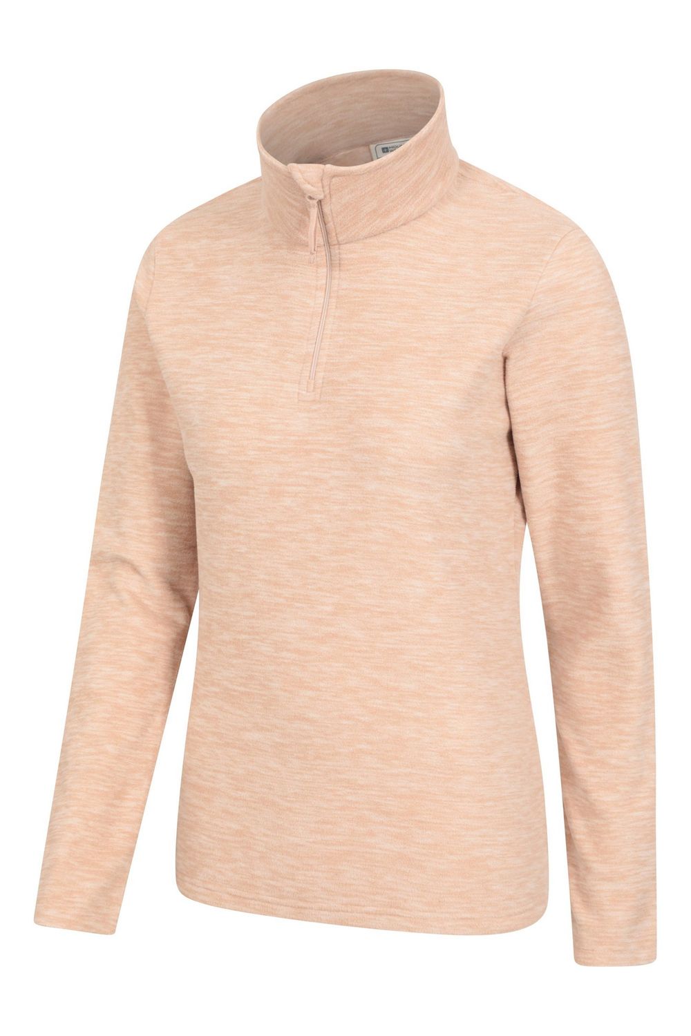Beige Snowdon Melange Fleece Top, Image 3 of 4