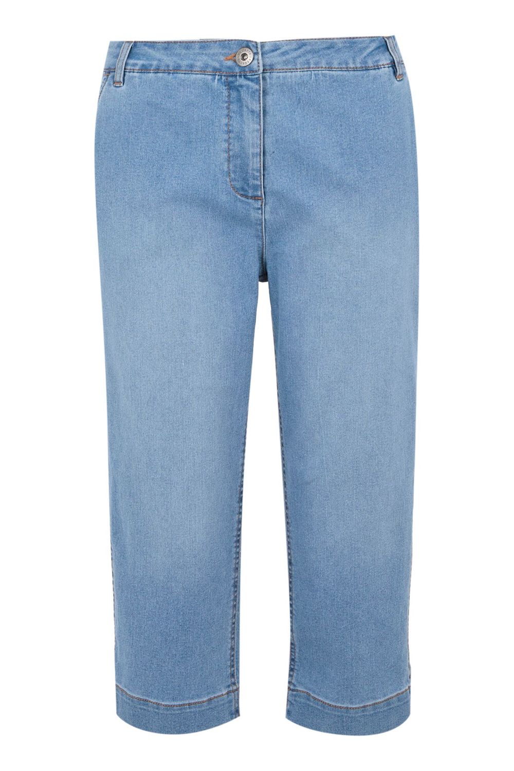 Light Denim Bayletta Capri Trousers, Image 2 of 5
