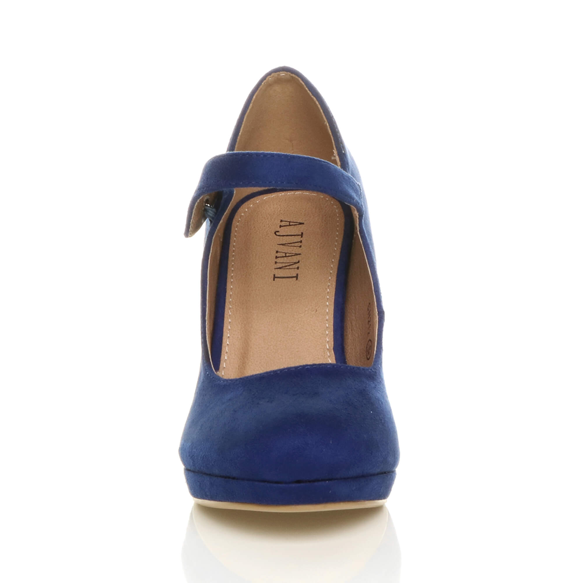 Royal Blue AJVANI Royal Blue High Heel Mary Jane Court Shoes, Image 6 of 6