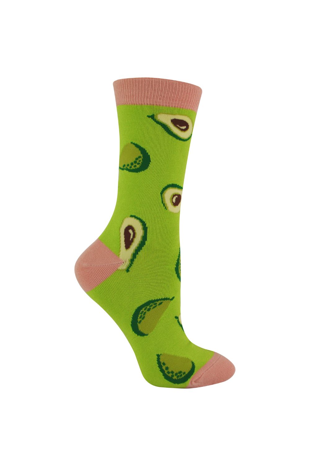 Green Novelty Funny Fruit Socks, Image 1 of 5