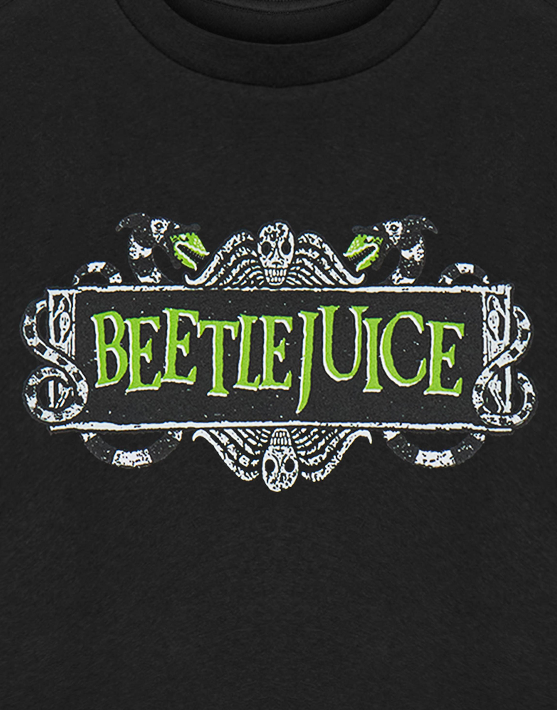 Black Beetlejuice Logo Pyjama Set, Image 6 of 6