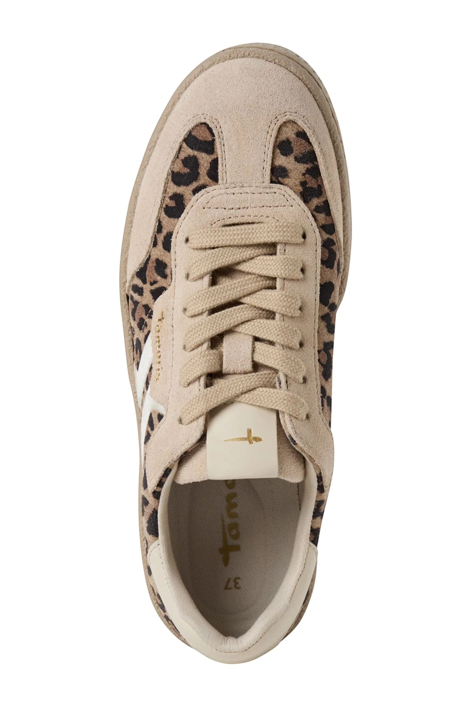 Brown Tamaris Brown Tamaris Womens Leopard Brown Sneakers, Image 5 of 7