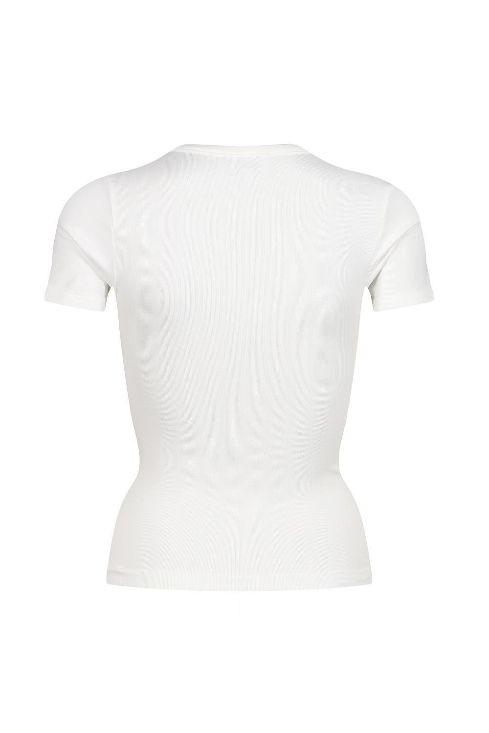 White Basic Sculpting T-Shirt Smooth Fit, Image 2 of 5