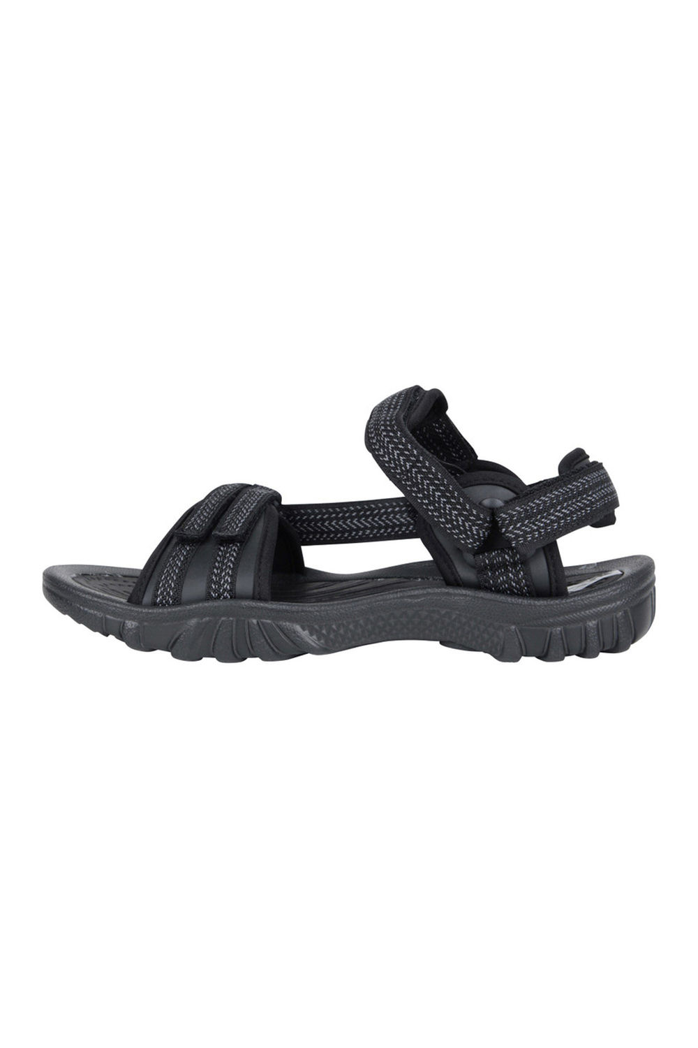 Black Cyprus Chevron Sandals, Image 3 of 6